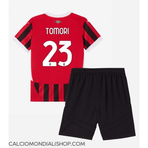 Maglie da calcio AC Milan Fikayo Tomori #23 Prima Maglia Bambino 2024-25 Manica Corta (+ Pantaloni corti)